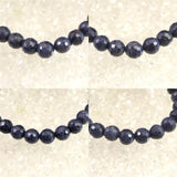 ミャンマー産 ブルー サファイア 8mm 128面カット ブレスレット 22.9g　　 (ID:31815)