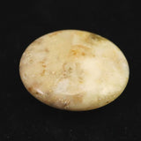 H&E社 ハニー＆クリームアゼツライト(AZOZEO) 30mmソーサー 証明書付 11.0g (ID:31839)