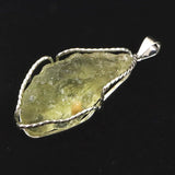 リビアンデザートグラス 43mm原石 ペンダントトップ 17.7g  (ID:31958)
