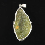 リビアンデザートグラス 43mm原石 ペンダントトップ 17.7g  (ID:31958)