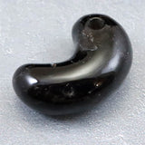 山梨県 黒平鉱山産 黒水晶 30mm 勾玉　ディレクトリカード付 9.9g (ID:31998)