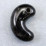 山梨県 黒平鉱山産 黒水晶 30mm 勾玉　ディレクトリカード付 9.9g (ID:31998)