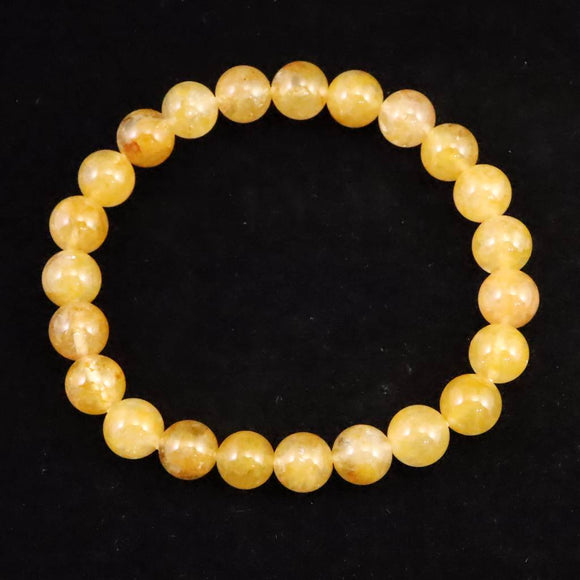 H&E社 ヒマラヤレッドゴールドアゼツライト(AZOZEO)  8mm玉ブレスレット 証明書付 17.7g (ID:32220)