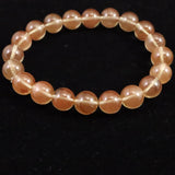 チベット産 ピンクブラウン シラー アンデシン  10mm玉ブレスレット 29.08g (ID:32447)