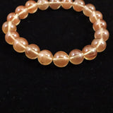 チベット産 ピンクブラウン シラー アンデシン  10mm玉ブレスレット 29.08g (ID:32447)