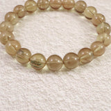 チベット産 ピンクブラウン シラー アンデシン  10mm玉ブレスレット 29.08g (ID:32447)