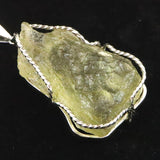 リビアンデザートグラス 40mm原石 ペンダントトップ 19.4g  (ID:32450)