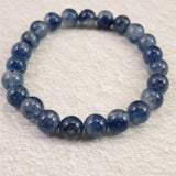 トロレアイト(スコルザライト） インクォーツ　8.5mm玉ブレスレット 20.6g (ID:32513)