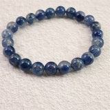 トロレアイト(スコルザライト） インクォーツ　8.5mm玉ブレスレット 20.6g (ID:32513)