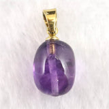 アメジスト ウルグアイ産 タンブル ペンダントトップ 1.5g (ID:32663)