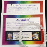 H&E社 アゼツライト（AZOZEO)　6mm玉ブレスレット 証明書付 8.8g (ID:32674)