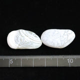 北海道 上ノ国メノウ 瑪瑙 原石  2個セット 15.3g (ID:32701)