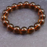 天然琥珀 ミャンマー産 レッドブルーアンバー  11.5mm玉ブレスレット 14.8g (ID:32857)
