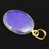 ラピスラズリ 3A  25mmペアシェイプ  ペンダントトップ 18KGP 5.1g  (ID:33097)