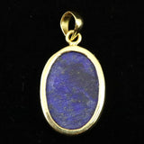 ラピスラズリ 3A  25mmペアシェイプ  ペンダントトップ 18KGP 5.1g  (ID:33097)