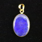 ラピスラズリ 3A  25mmペアシェイプ  ペンダントトップ 18KGP 5.1g  (ID:33097)