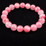 ブラジル産 ロードナイトシリカ 11mm玉ブレスレット 34.9g (ID:33239)