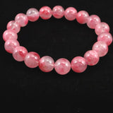 ブラジル産 ロードナイトシリカ 11mm玉ブレスレット 34.9g (ID:33239)