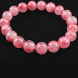 ブラジル産 ロードナイトシリカ 11mm玉ブレスレット 34.9g (ID:33239)