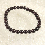 ヒマラヤ ガーネット 6mm玉ブレスレット 16.1ｇ (ID:33241)