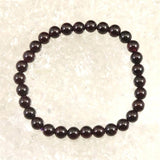 ヒマラヤ ガーネット 6mm玉ブレスレット 16.1ｇ (ID:33241)