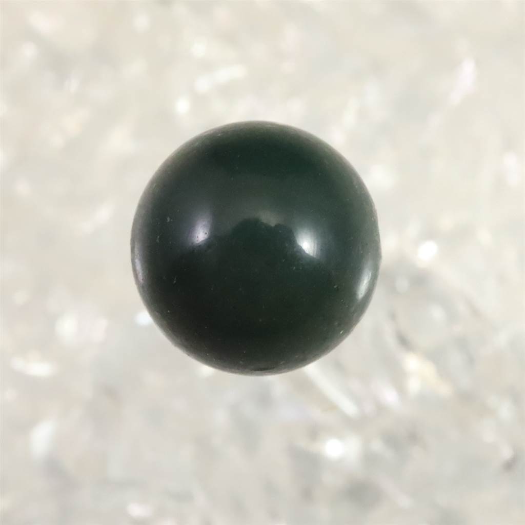 出雲石　碧玉　緑泥石　ビーズ　約10ミリ　2個 出雲碧玉 出雲石 10mm玉ビーズ SA 粒売 現品 ディレクトリーカード付