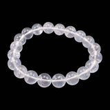 北海道 富良野産 水晶 10mm玉 ブレスレット 28.8g *希少* (ID:33428)