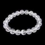 北海道 富良野産 水晶 10mm玉 ブレスレット 28.8g *希少* (ID:33428)