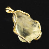 リビアンデザートグラス 27mm原石 ペンダントトップ 7.9g  (ID:33435)