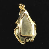 リビアンデザートグラス 27mm原石 ペンダントトップ 7.9g  (ID:33435)