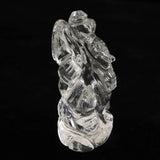 ヒマラヤ水晶 マニカラン産  51mm ガネーシャ彫刻置物　41ｇ (ID:33576)