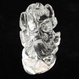ヒマラヤ水晶 マニカラン産  51mm ガネーシャ彫刻置物　41ｇ (ID:33576)