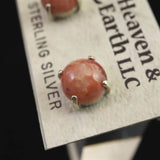 H&E社 シナゼツ(AZOZEO)  8mmラウンド ピアス 証明書付  (ID:33828)