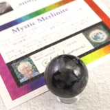 H&E社 ミスティックメルリナイト 25mmスフィア 証明書付 24.1g (ID:34116)