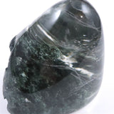 ヒマラヤ マニハール産 ガーデンクォーツ 庭園水晶 56mmハーフポリッシュ 140g (ID:34370)