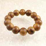 伊勢神宮御山杉 内宮大杉 15.5mm玉ブレスレット 証明書付 13.4g (ID:34507)