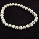 H&E社 ガーディアナイト（AZOZEO) 6mm玉ブレスレット 証明書付 8.7g　 (ID:34529)