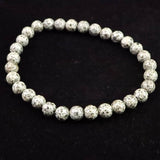 H&E社 ガーディアナイト（AZOZEO) 6mm玉ブレスレット 証明書付 8.7g　 (ID:34529)