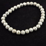 H&E社 ガーディアナイト（AZOZEO) 6mm玉ブレスレット 証明書付 8.7g　 (ID:34529)