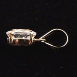 ロシア産 フェナカイト 5.9mm オーバルカット ペンダントトップ K18YG 鑑別書付 0.6ct (ID:34620)
