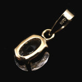ロシア産 フェナカイト 5.9mm オーバルカット ペンダントトップ K18YG 鑑別書付 0.6ct (ID:34620)