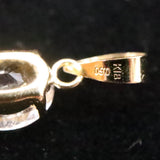 ロシア産 フェナカイト 5.9mm オーバルカット ペンダントトップ K18YG 鑑別書付 0.6ct (ID:34620)