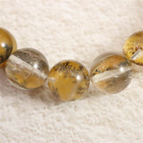 デンドリチッククォーツ 9.5㎜玉ブレスレット 26.2g (ID:34642)