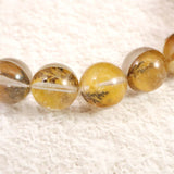 デンドリチッククォーツ 9.5㎜玉ブレスレット 26.2g (ID:34642)