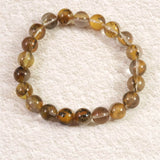 デンドリチッククォーツ 9.5㎜玉ブレスレット 26.2g (ID:34642)