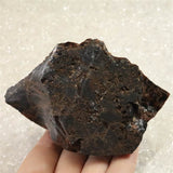 北海道産 オブシディアン 黒曜石 花十勝 105mm原石 232g (ID:34644)