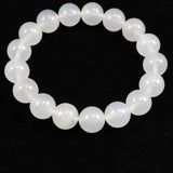 北海道 花石メノウ 瑪瑙 12mm玉 ブレスレット ディレクトリカード付 43.5g (ID:34705)