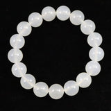 北海道 花石メノウ 瑪瑙 12mm玉 ブレスレット ディレクトリカード付 43.5g (ID:34705)