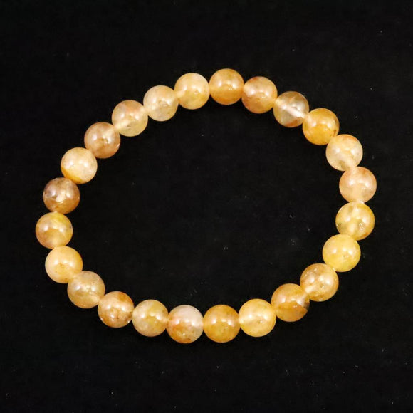 H&E社 ヒマラヤレッドゴールドアゼツライト(AZOZEO)  8mm玉ブレスレット 証明書付 17.2g (ID:34713)