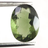 モルダバイト AAA 9.4mmオーバル ファセットカット ルース 1.76ct (ID:34747)